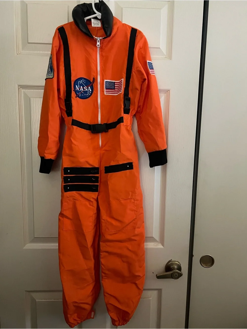 Kids' NASA Explorer Orange Jumpsuit Costume/Dress Up With NASA Cap. NWOT. Medium